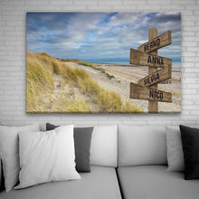 Laden Sie das Bild in den Galerie-Viewer, MeForYou Personalisierbares Leinwandbild &quot;TheSign&quot; Limited Colored Edition