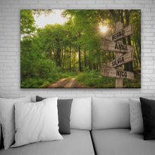 Laden Sie das Bild in den Galerie-Viewer, MeForYou Personalisierbares Leinwandbild &quot;TheSign&quot; Limited Colored Edition