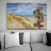 Laden Sie das Bild in den Galerie-Viewer, MeForYou Personalisierbares Leinwandbild &quot;TheSign&quot; Limited Colored Edition