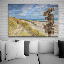 Laden Sie das Bild in den Galerie-Viewer, MeForYou Personalisierbares Leinwandbild &quot;TheSign&quot; Limited Colored Edition