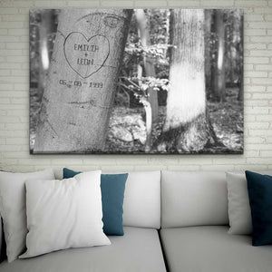 MeForYou Personalisierbares Leinwandbild "TheForrest"