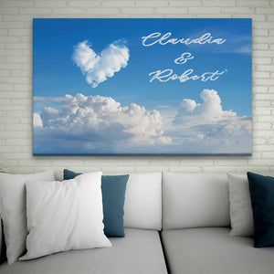 MeForYou Personalisierbares Leinwandbild "TheSky"