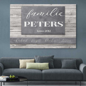 MeForYou Personalisierbares Leinwandbild "TheFamily"